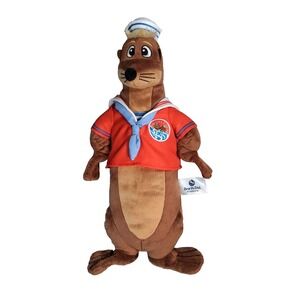 SeaWorld Classics Seamore Sea Lion Plush 15" Sailor Outfit "Protect Our Seas"
